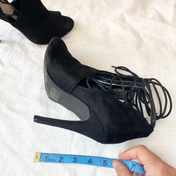 Qupid Lace-Up Heels - Picture 8 of 15